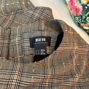 Maeve Anthropologie Plaid Dress